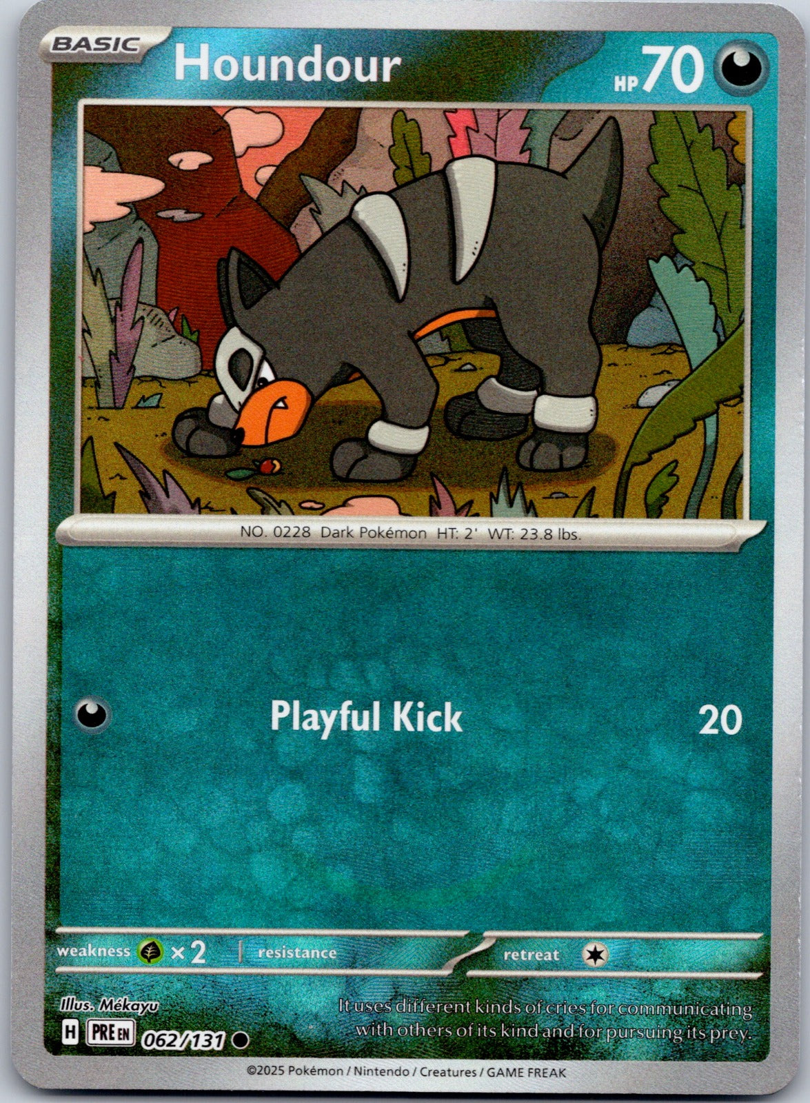 Houndour (Master Ball Pattern) 062/131 SV: Prismatic Evolutions (Mekayu)