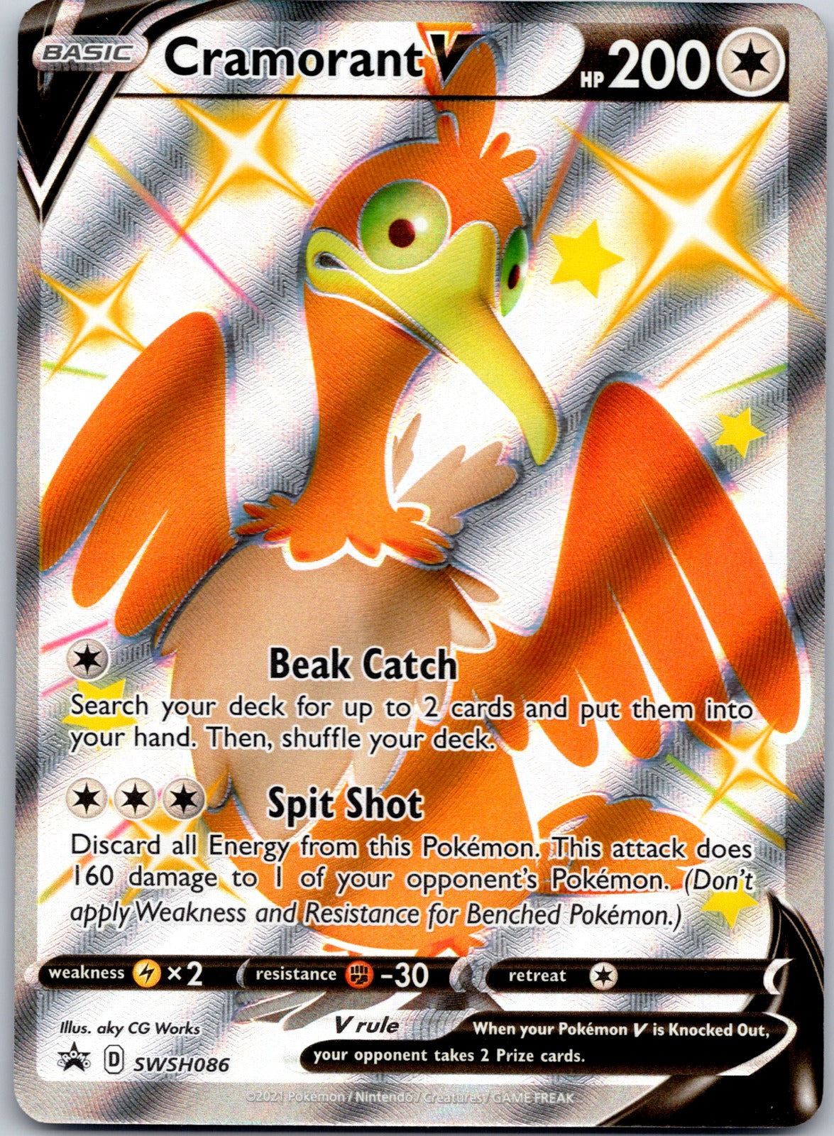 Cramorant V SWSH086 SWSH: Sword & Shield Promo Cards (CG Works)