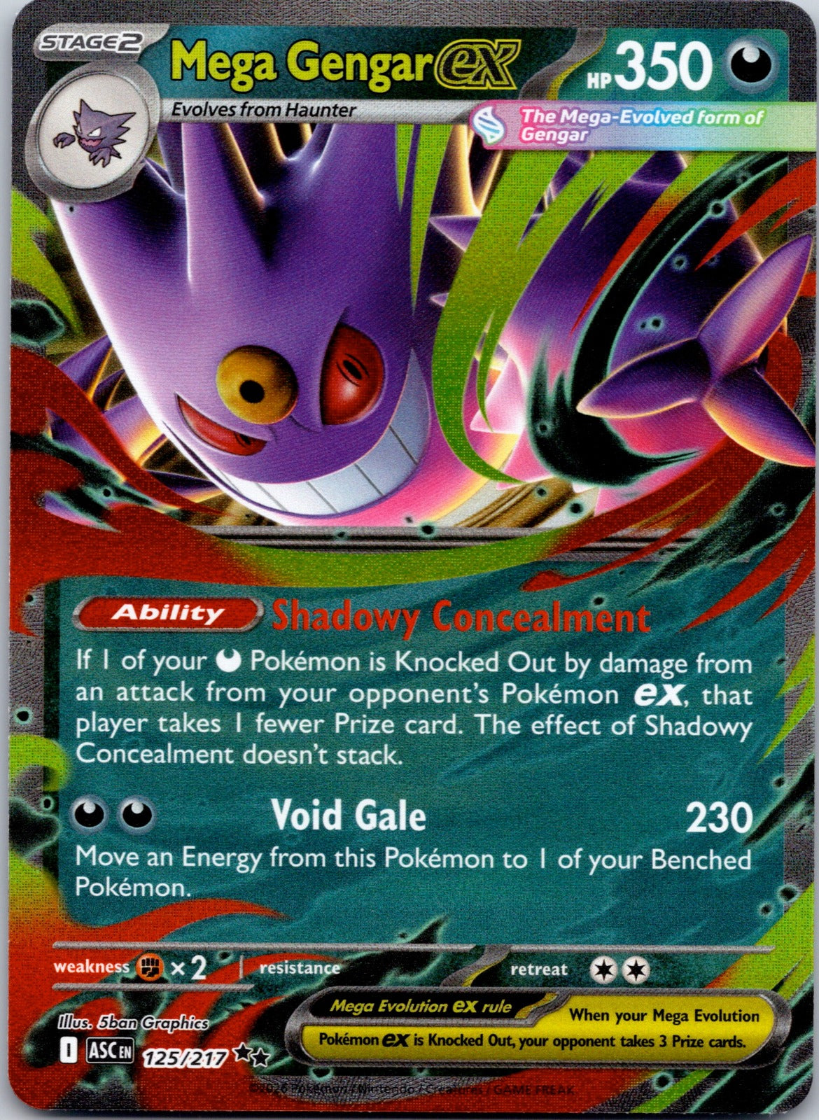 Mega Gengar ex 125/217 ME: Ascended Heroes (Taiga Kasai)