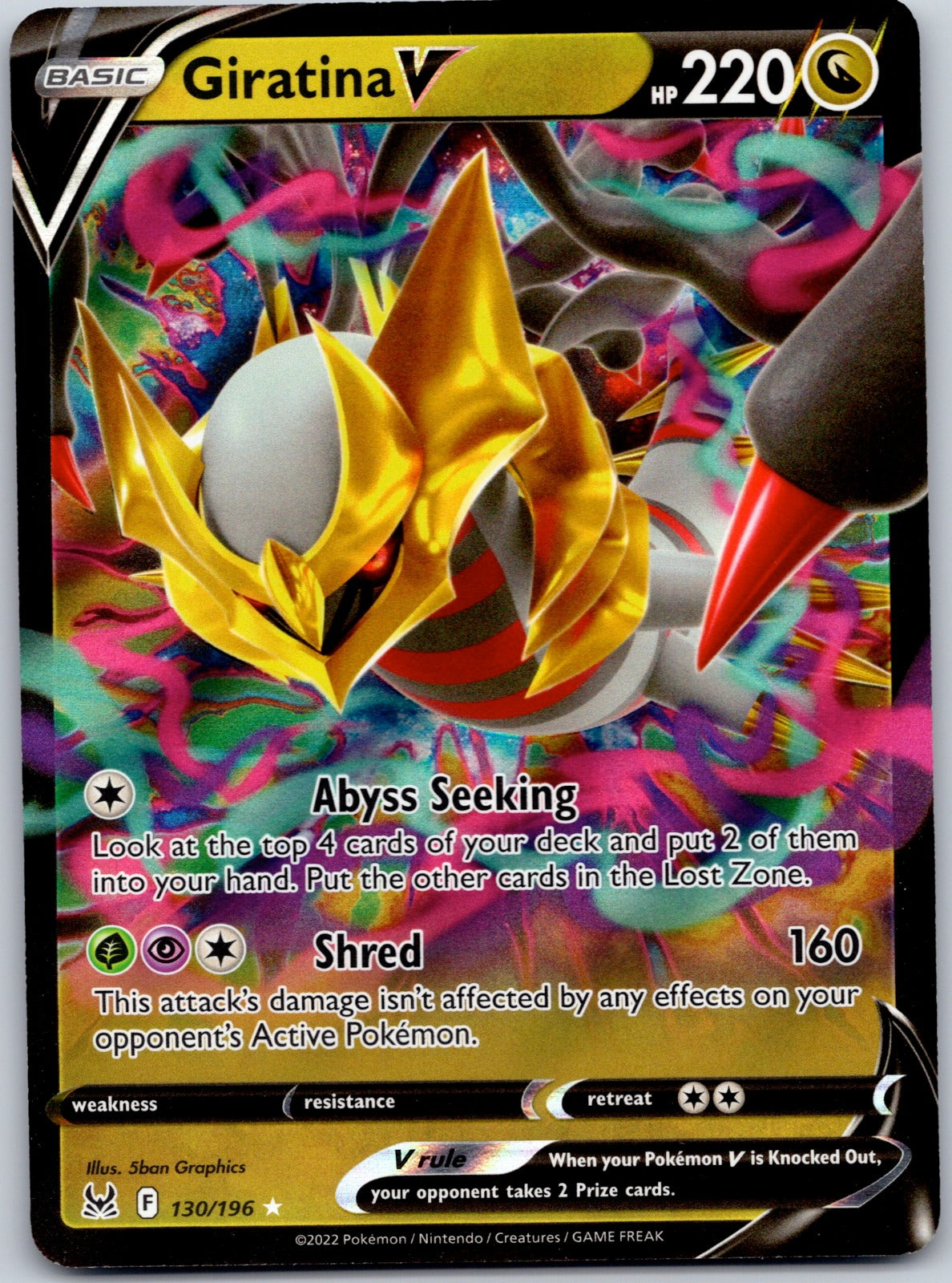 Giratina V 130/196 Prize Pack Series Cards (5ban Graphics)