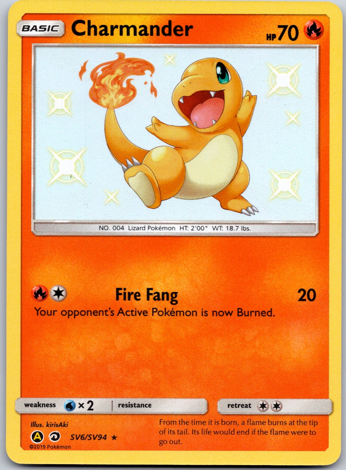 Charmander SV6/SV94 Hidden Fates: Shiny Vault (saino misaki)