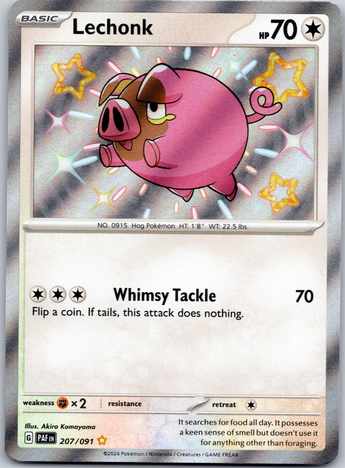 Lechonk 207/091 SV: Paldean Fates (Akira Komayama)