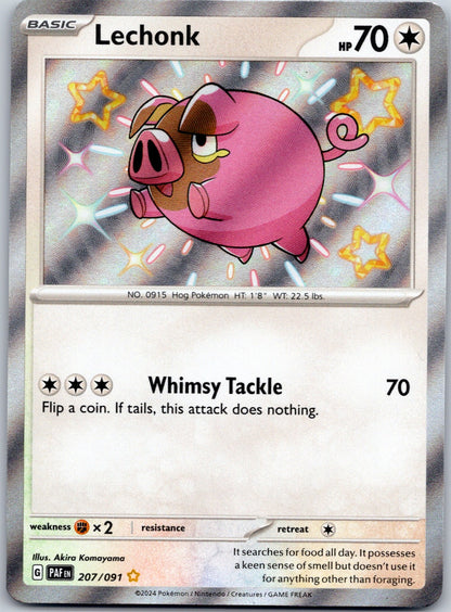 Lechonk 207/091 SV: Paldean Fates (Akira Komayama)