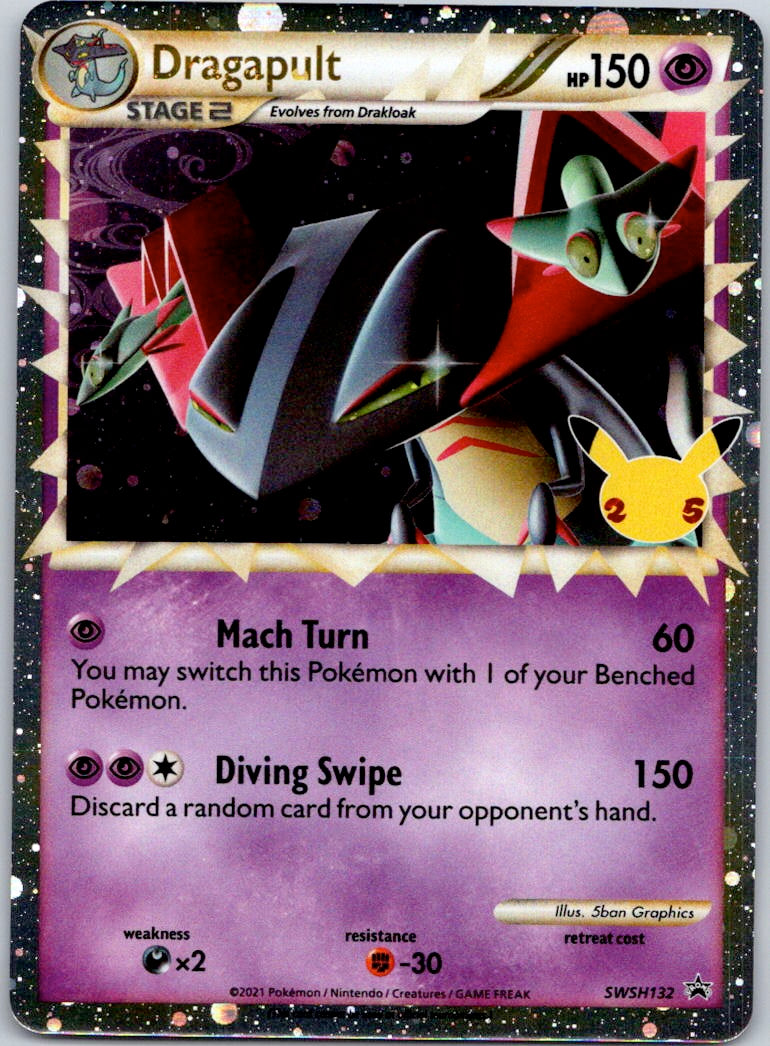 Dragapult (Prime) SWSH132 SWSH: Sword & Shield Promo Cards (5ban Graphics)