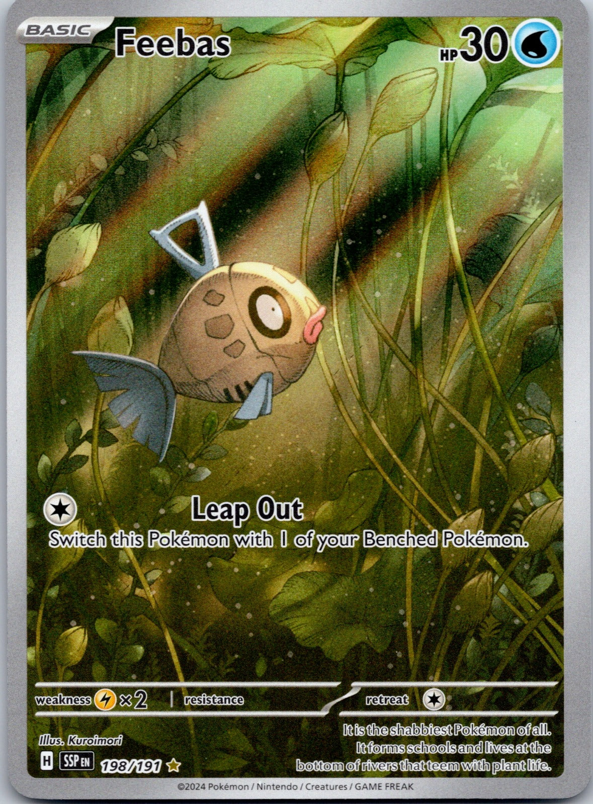 Feebas 198/191 SV08: Surging Sparks (Kuroimori)