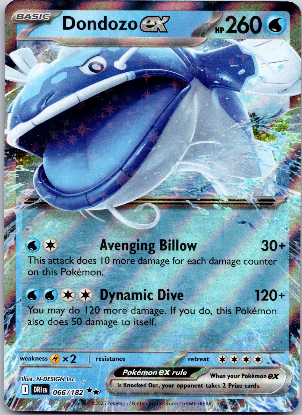 Dondozo ex - 066/182 SV10: Destined Rivals (Amelicart)