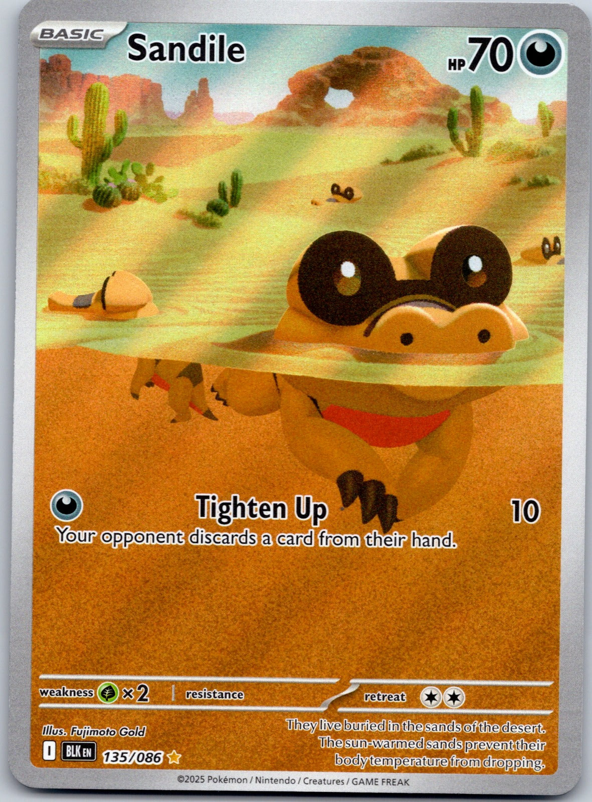 Sandile 135/086 SV: Black Bolt (Fujimoto Gold)