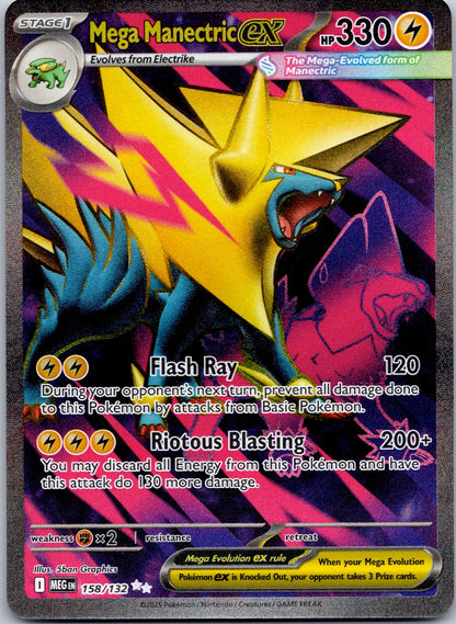 Mega Manectric ex 158/132 ME01: Mega Evolution (5ban Graphics)