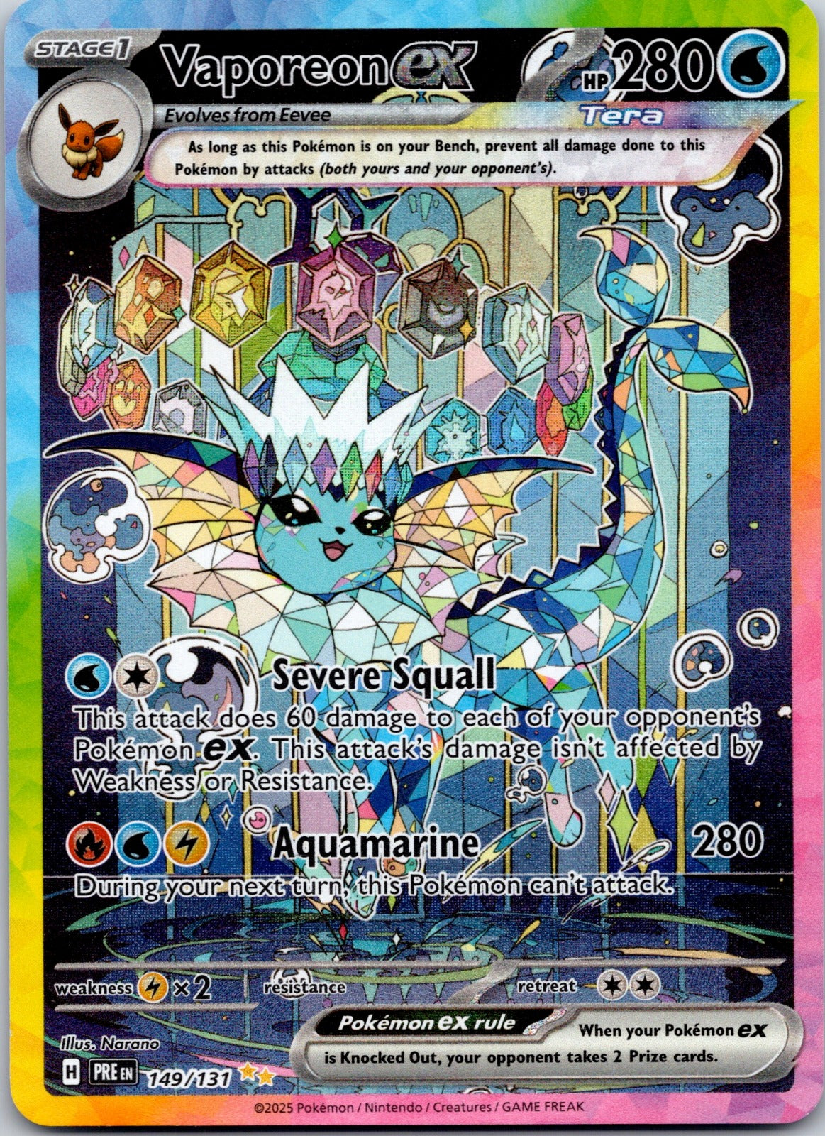 Vaporeon ex 149/131 SV: Prismatic Evolutions (Norono)