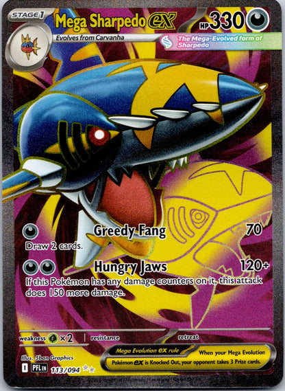 Mega Sharpedo ex - 113/094 ME02: Phantasmal Flames (5ban Graphics)