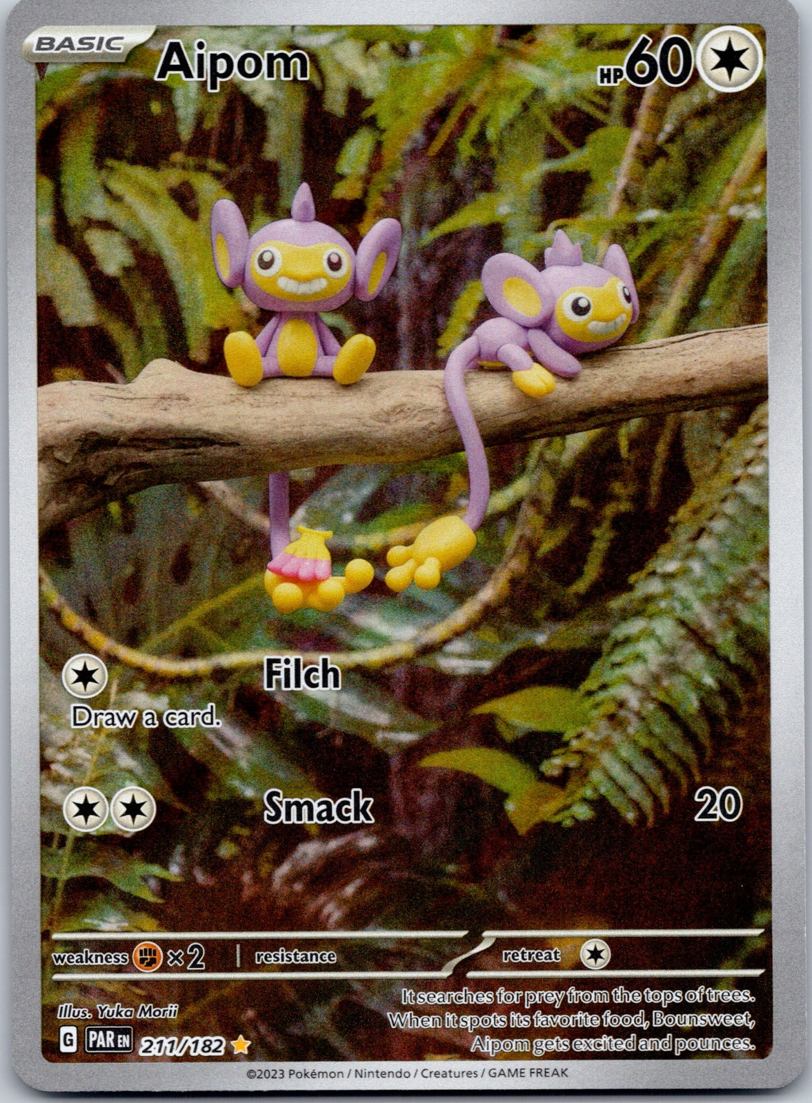 Aipom 211/182 SV04: Paradox Rift (Yuka Morii)