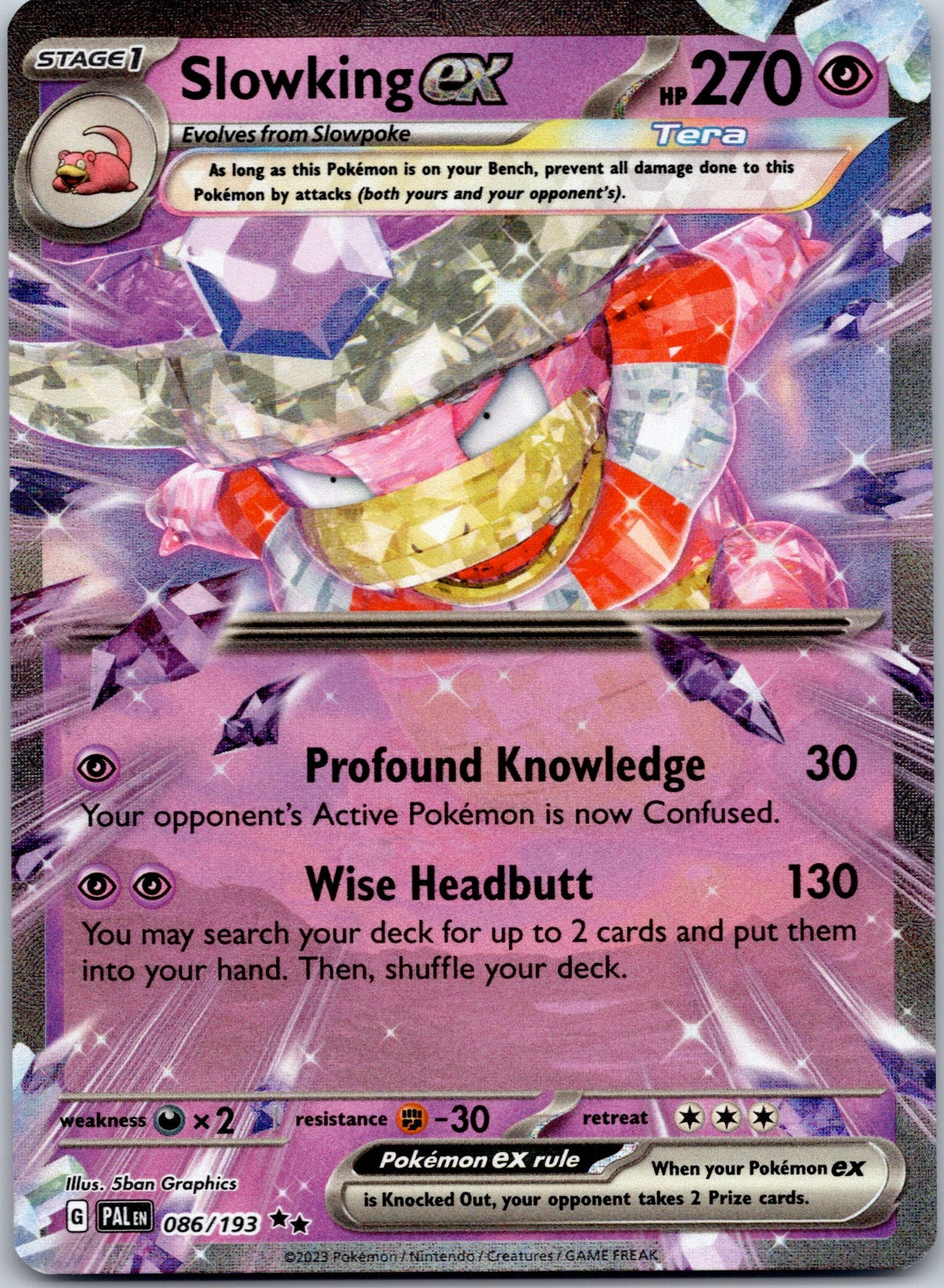 Slowking ex 086/193 SV02: Paldea Evolved (5ban Graphics)
