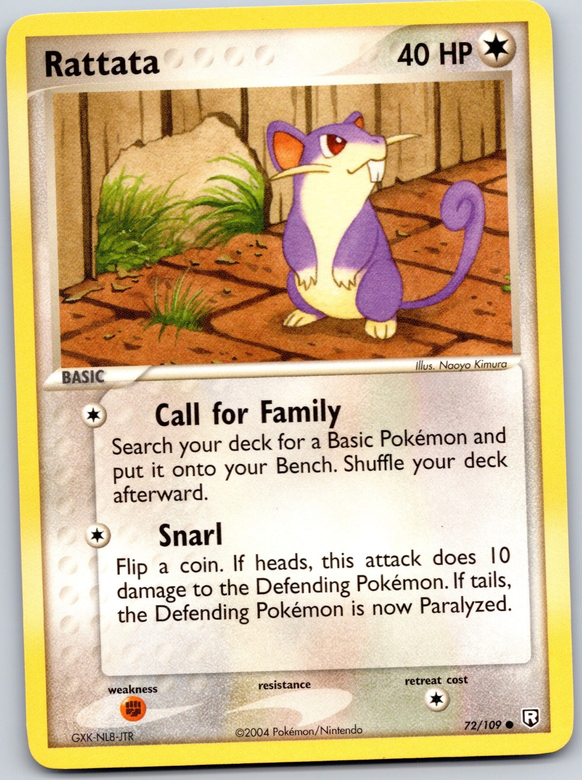 Rattata 72/109 Team Rocket Returns (Naoyo Kimura)