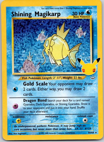 Shining Magikarp 66/64 Celebrations: Classic Collection (Ken Sugimori)