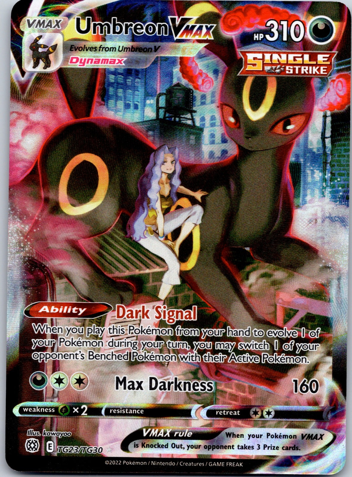 Umbreon VMAX TG23/TG30 SWSH09: Brilliant Stars Trainer Gallery (kawayoo)