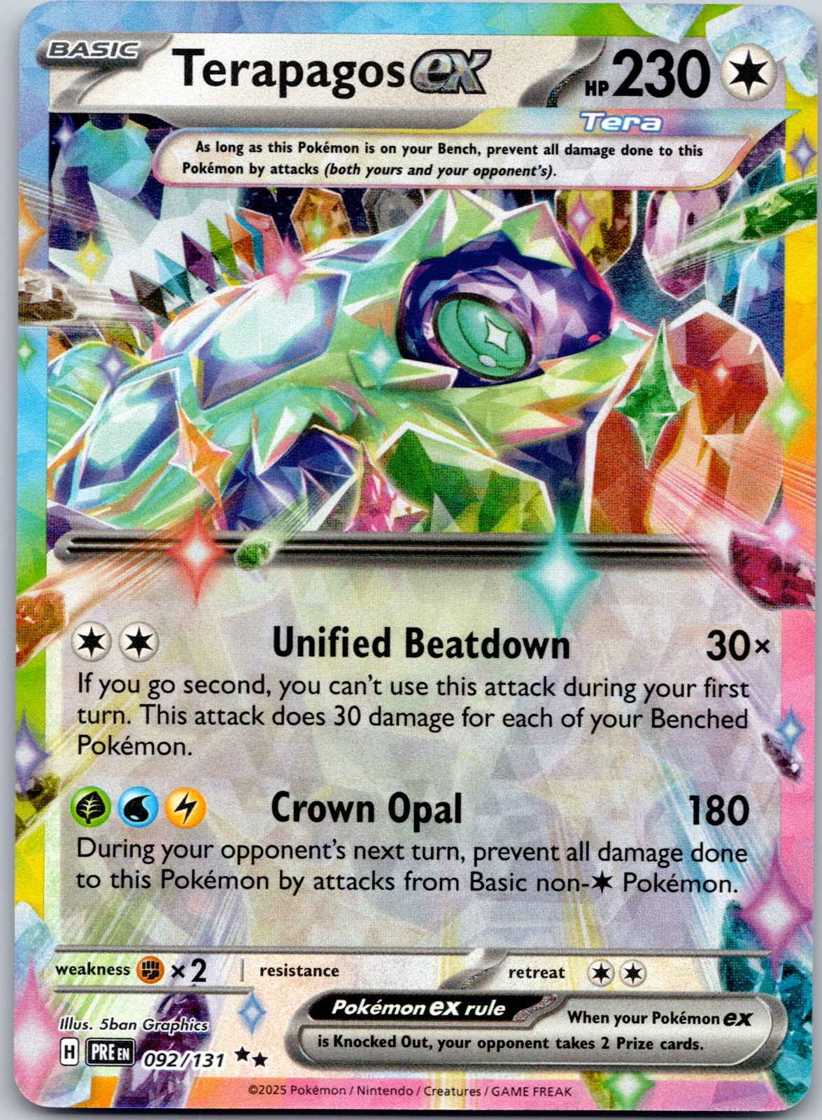Terapagos ex 092/131 SV: Prismatic Evolutions (mashu)