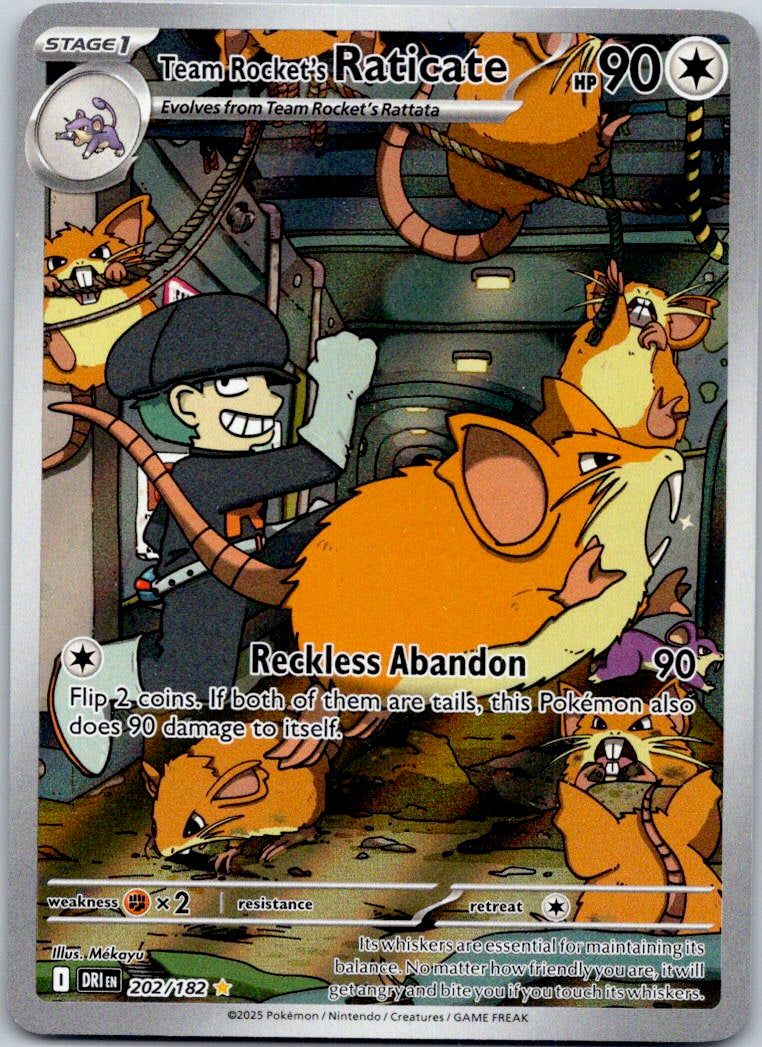 Team Rocket's Raticate 202/182 SV10: Destined Rivals (takuyoa)