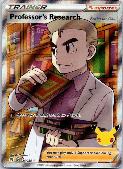 Professor's Research (Full Art) 024/025 Celebrations (Ken Sugimori)