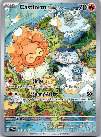 Castform Sunny Form 195/191 SV08: Surging Sparks (Narano)