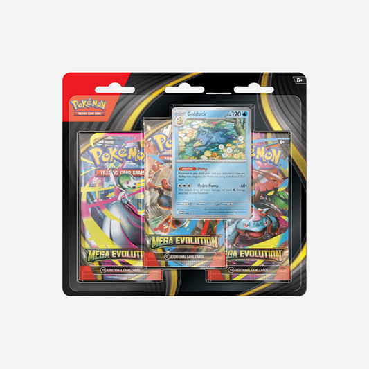 Pokemon TCG: Mega Evolution 3-Pack Blister Golduck