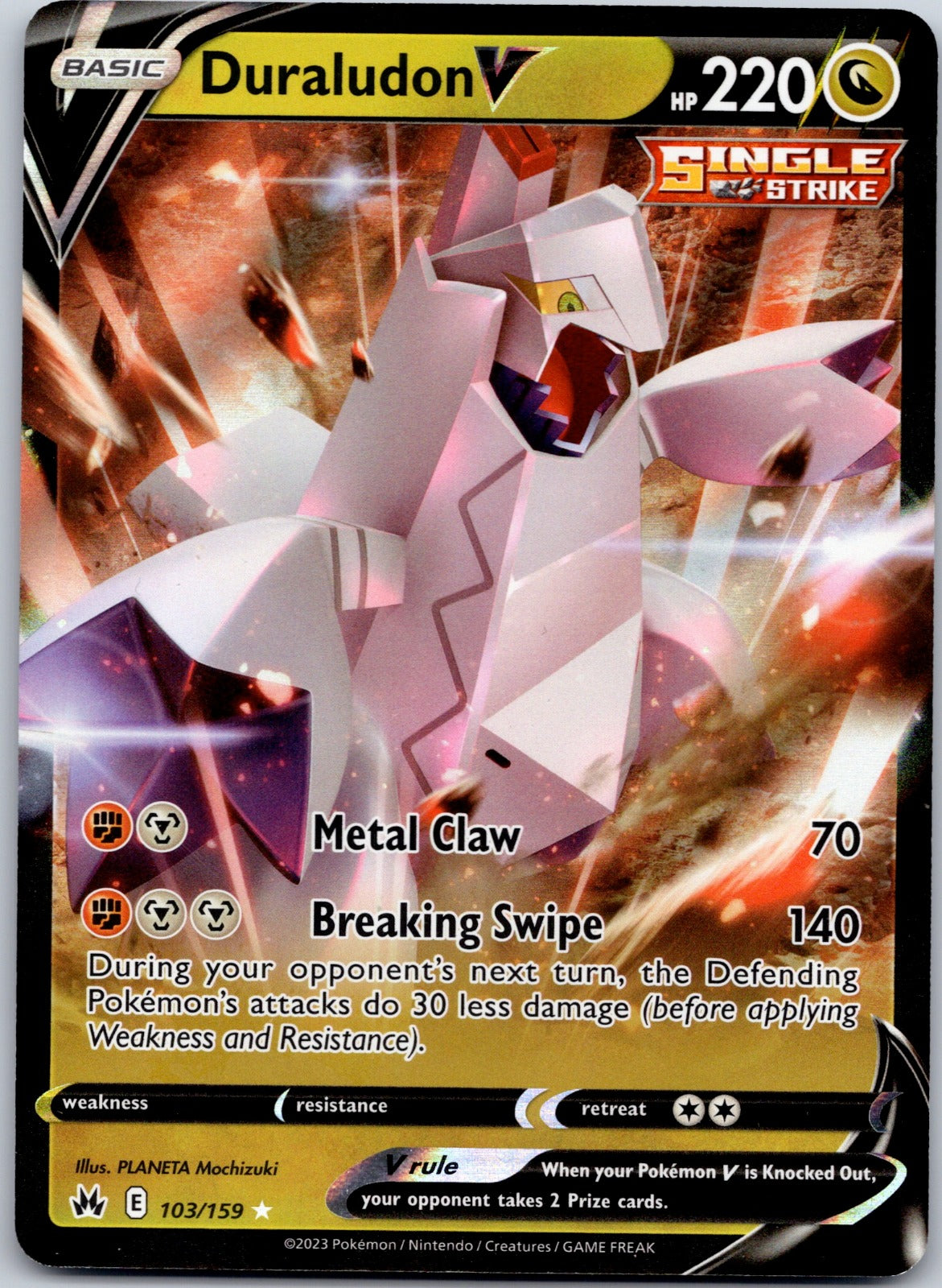 Duraludon V 103/159 SWSH: Crown Zenith (PLANETA Mochizuki)