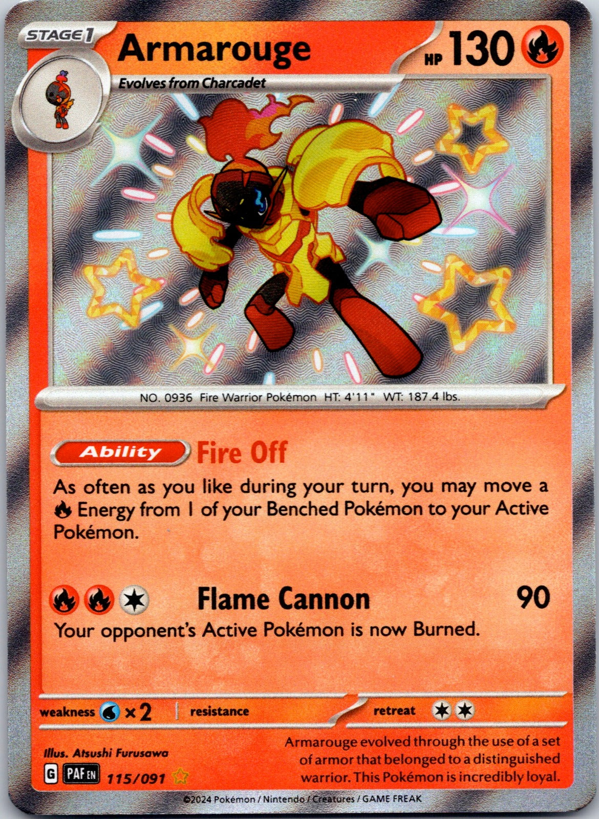 Armarouge 115/091 SV: Paldean Fates (Atsushi Furusawa)