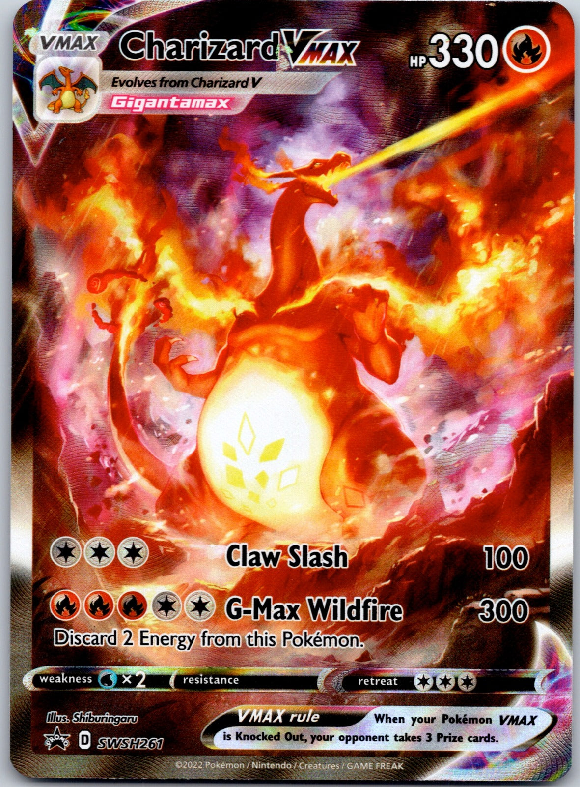 Charizard VMAX SWSH261 SWSH: Sword & Shield Promo Cards (Shiburingaru)