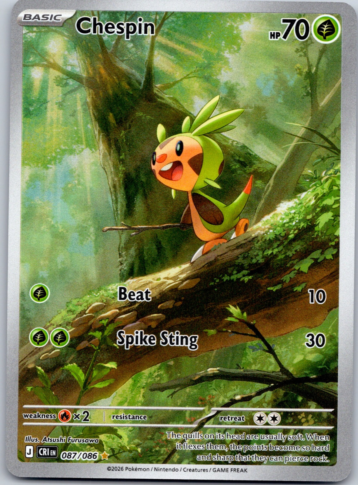 Chespin 087/086 ME04: Chaos Rising (Atsushi Furusawa)