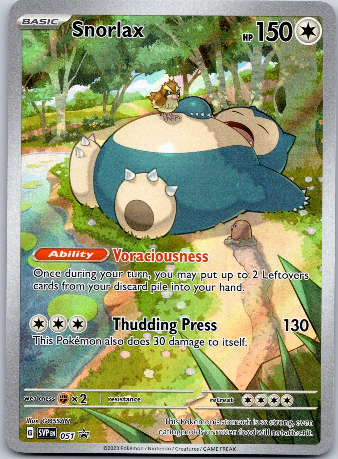 Snorlax 051 SV: Scarlet & Violet Promo Cards (GOSSAN)