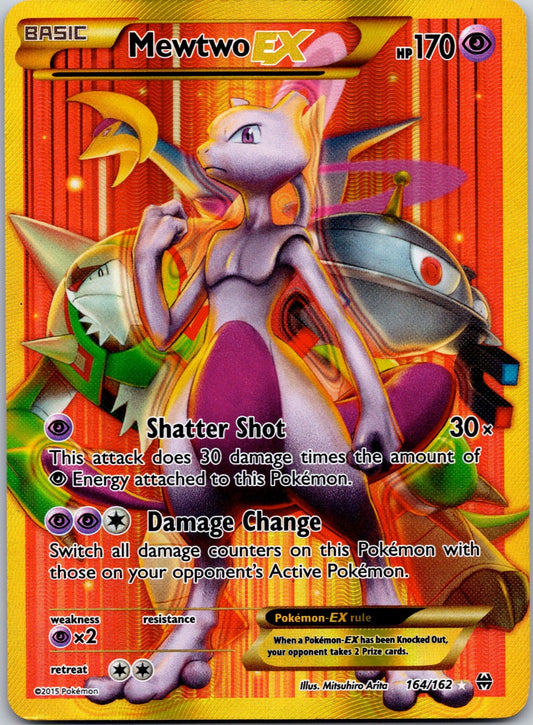 Mewtwo EX (164 Secret Full Art) 164/162 XY - BREAKthrough (Mitsuhiro Arita) MP