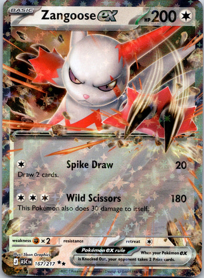 Zangoose ex 167/217 ME: Ascended Heroes (5ban Graphics)