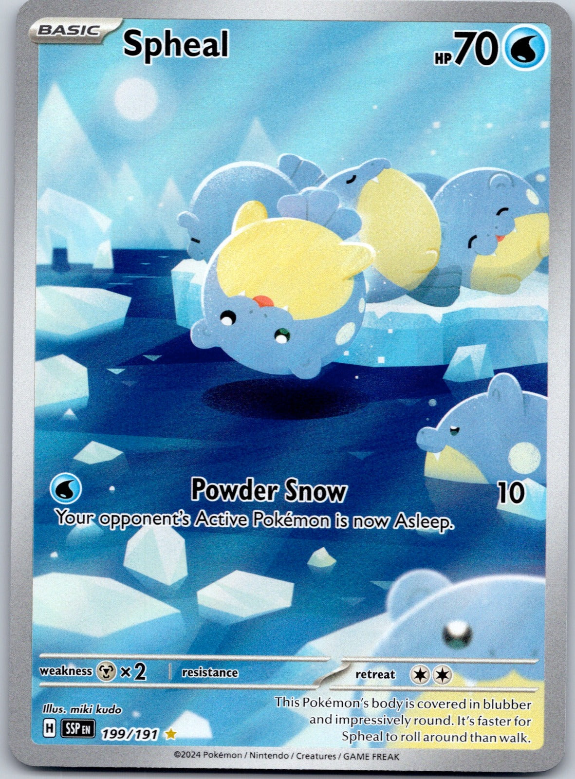 Spheal 199/191 SV08: Surging Sparks (miki kudo)