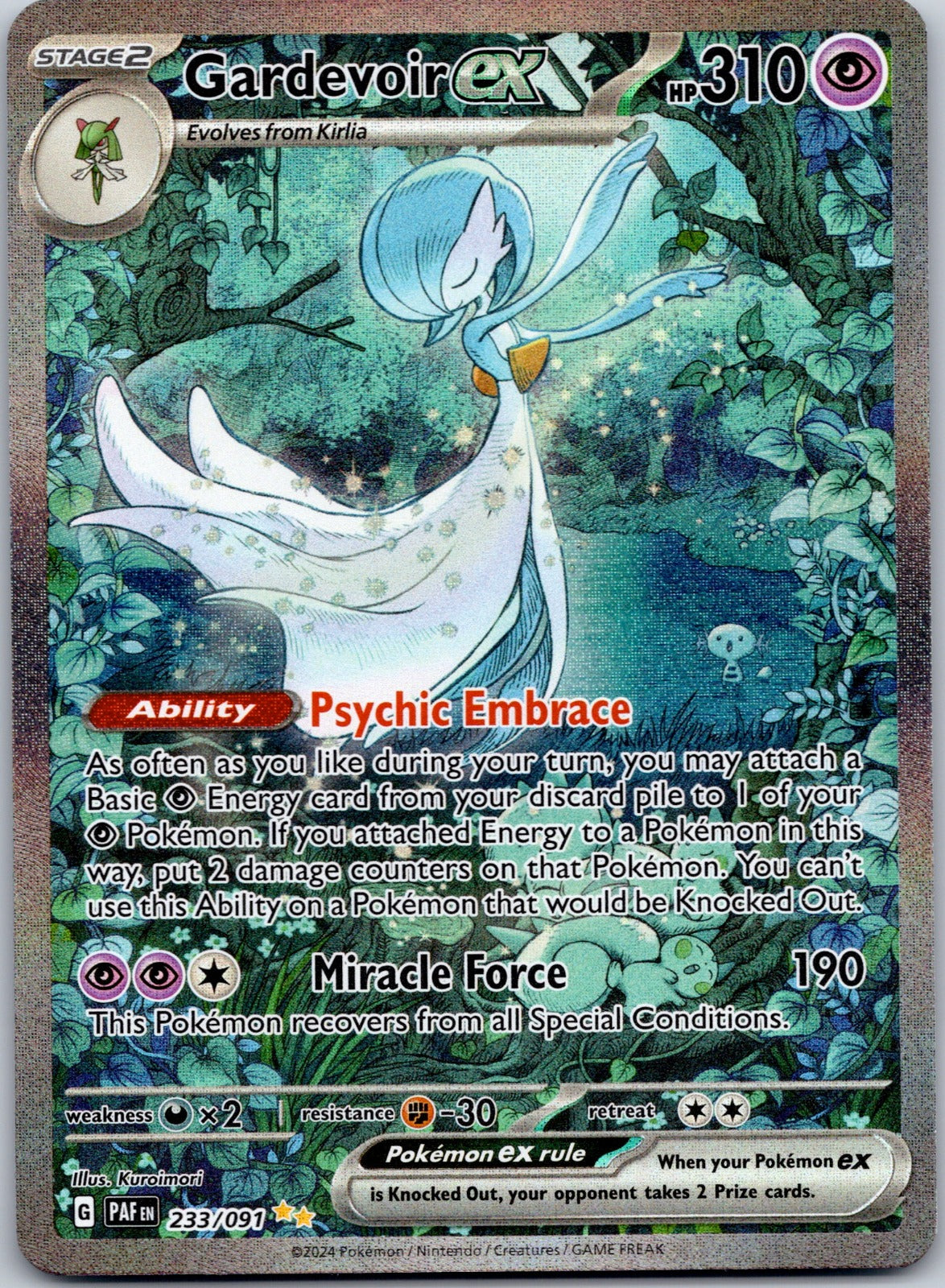 Gardevoir ex 233/091 SV: Paldean Fates (Kuroimori)