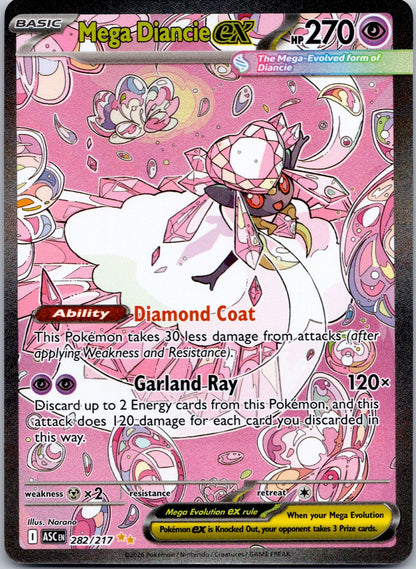 Mega Diancie ex - 282/217 ME: Ascended Heroes (DOM)