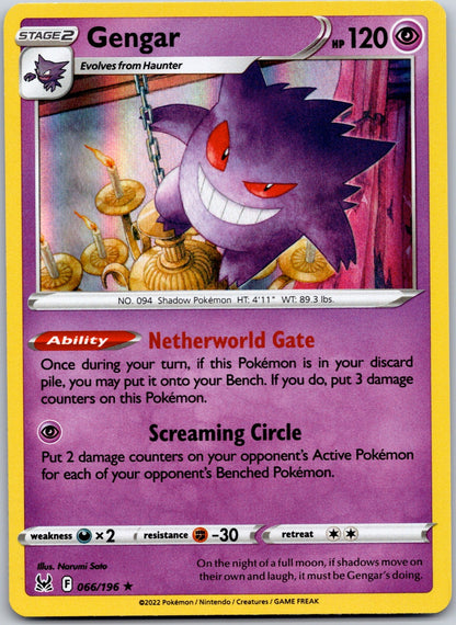 Gengar 066/196 SWSH11: Lost Origin (Narumi Sato)