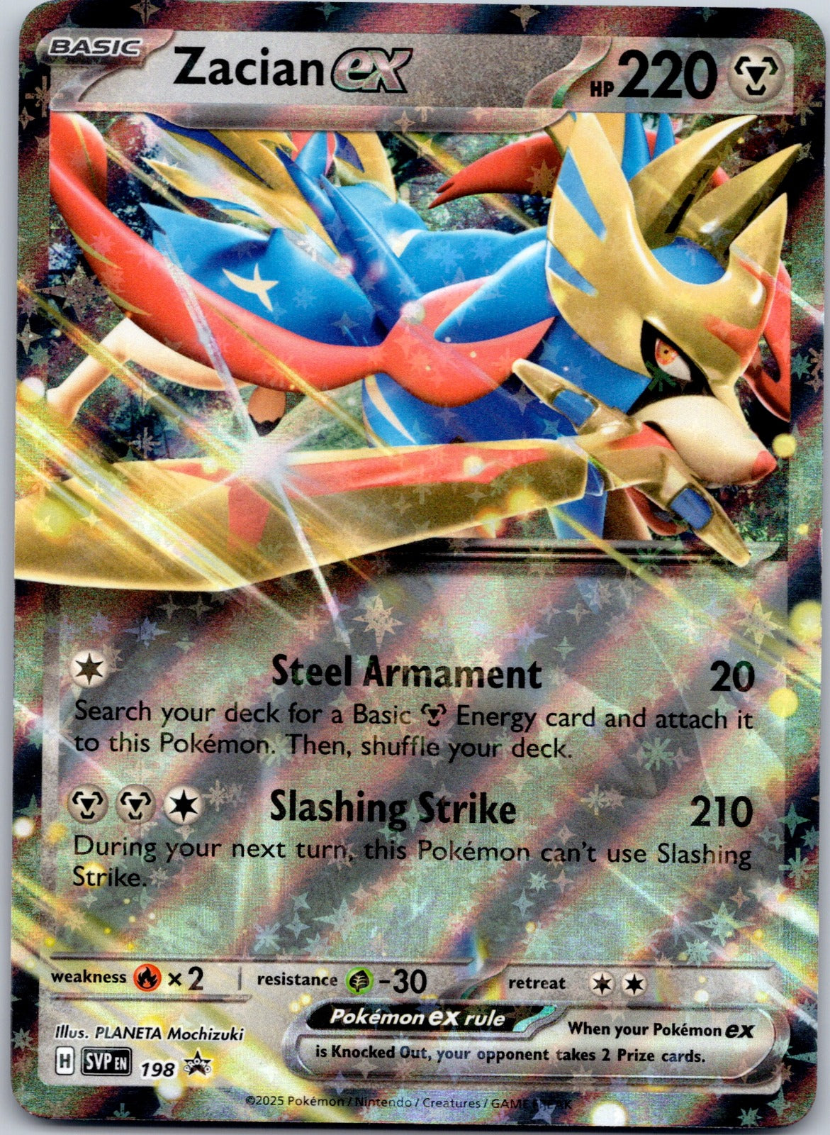 Zacian ex 198 SV: Scarlet & Violet Promo Cards (PLANETA Mochizuki)