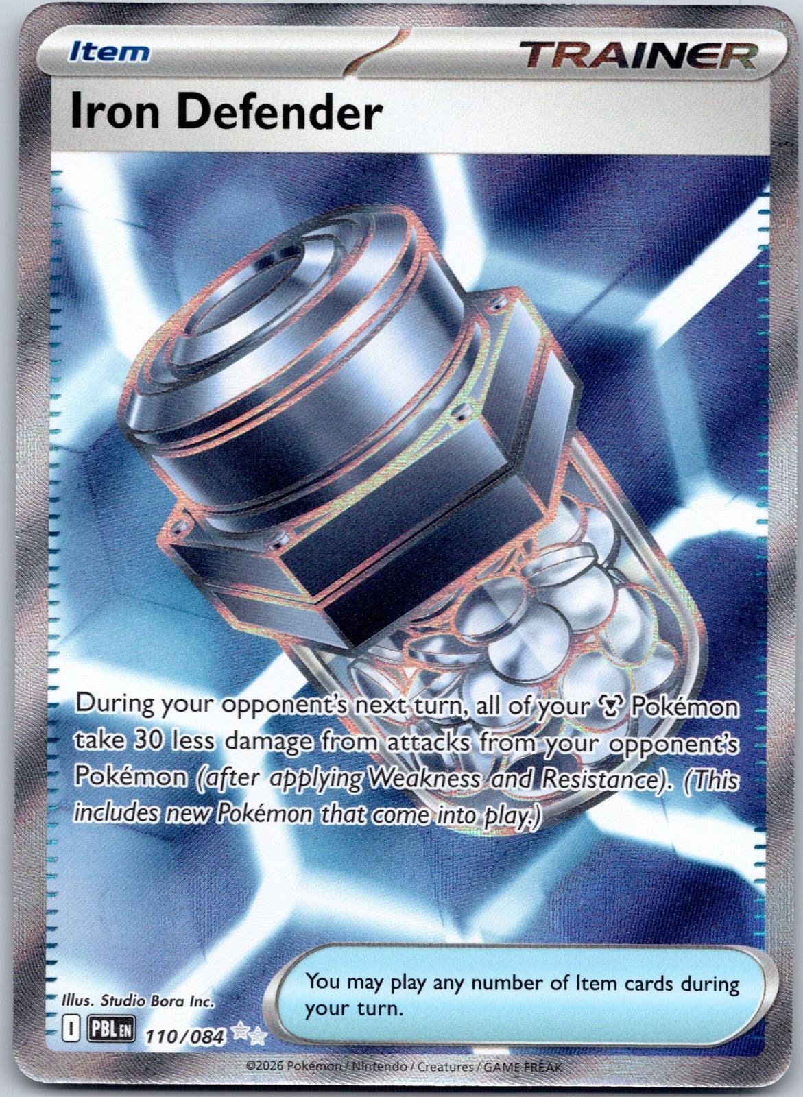 Iron Defender 110/084 ME05: Pitch Black (Studio Bora Inc.)