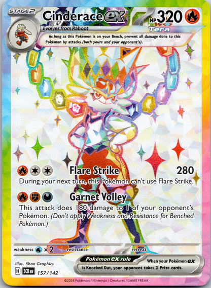 Cinderace ex 157/142 SV07: Stellar Crown (5ban Graphics)