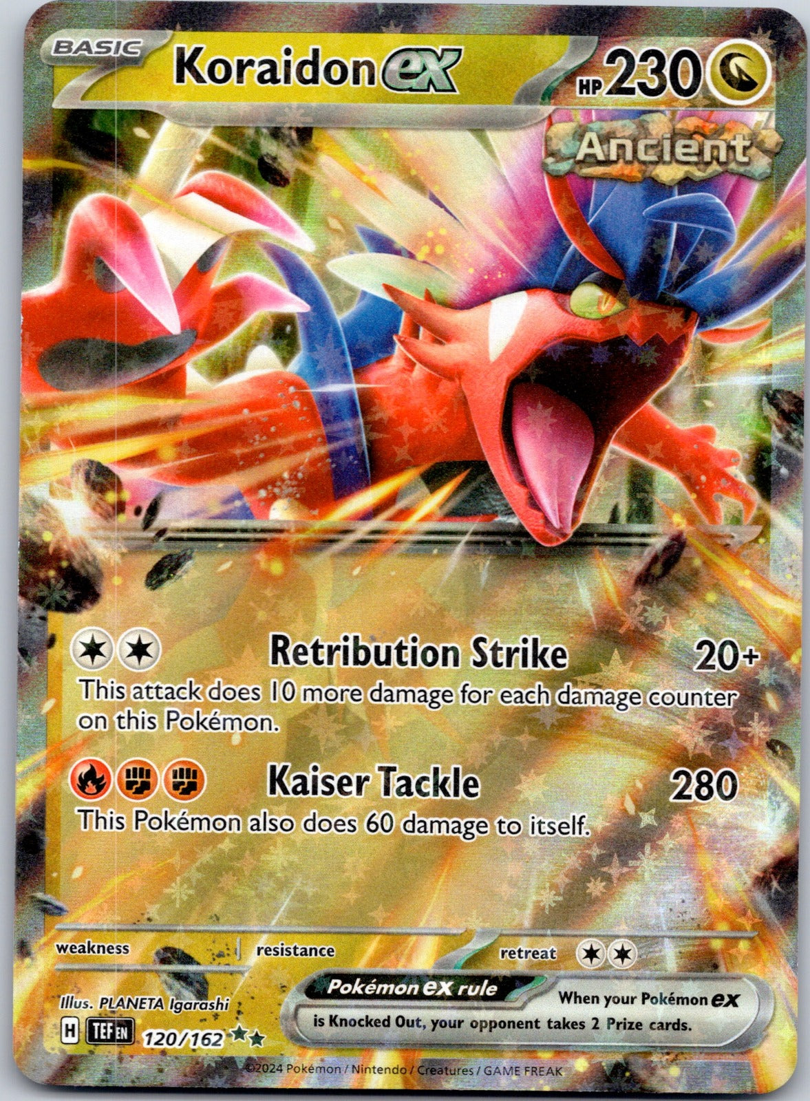 Koraidon ex 120/162 SV05: Temporal Forces (PLANETA Igarashi)