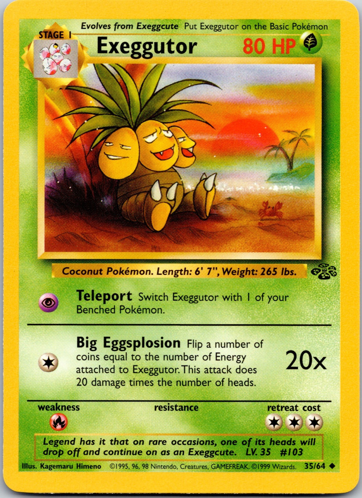 Exeggutor 35/64 Jungle (Kagemaru Himeno)