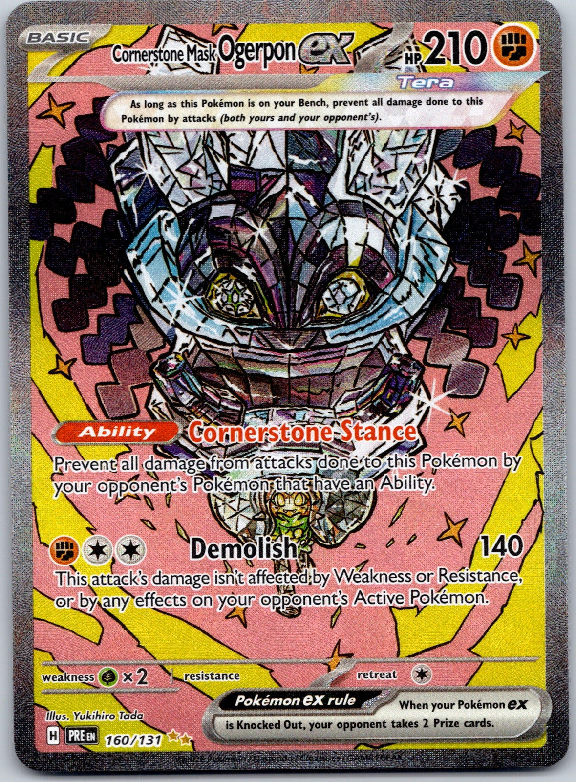 Cornerstone Mask Ogerpon ex 160/131 SV: Prismatic Evolutions (Yukihiro Tada)