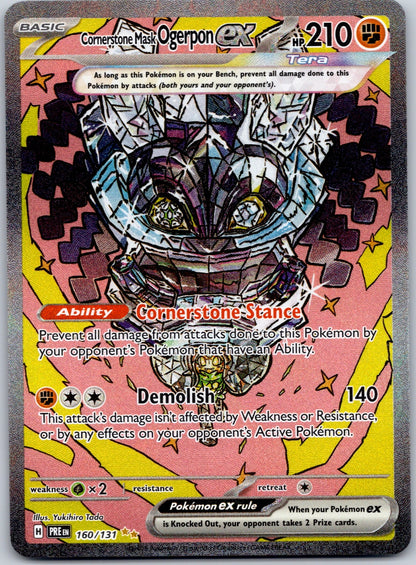 Cornerstone Mask Ogerpon ex 160/131 SV: Prismatic Evolutions (Yukihiro Tada)