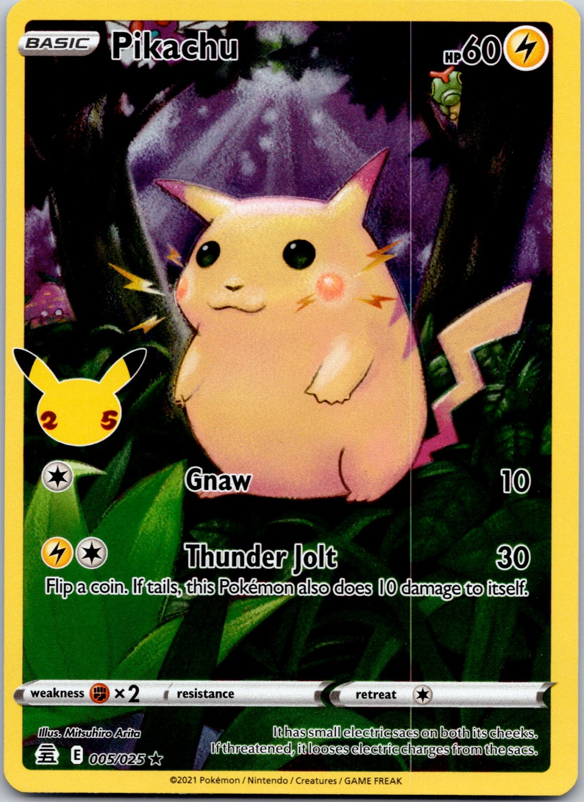 Pikachu 005/025 Celebrations (Mitsuhiro Arita)