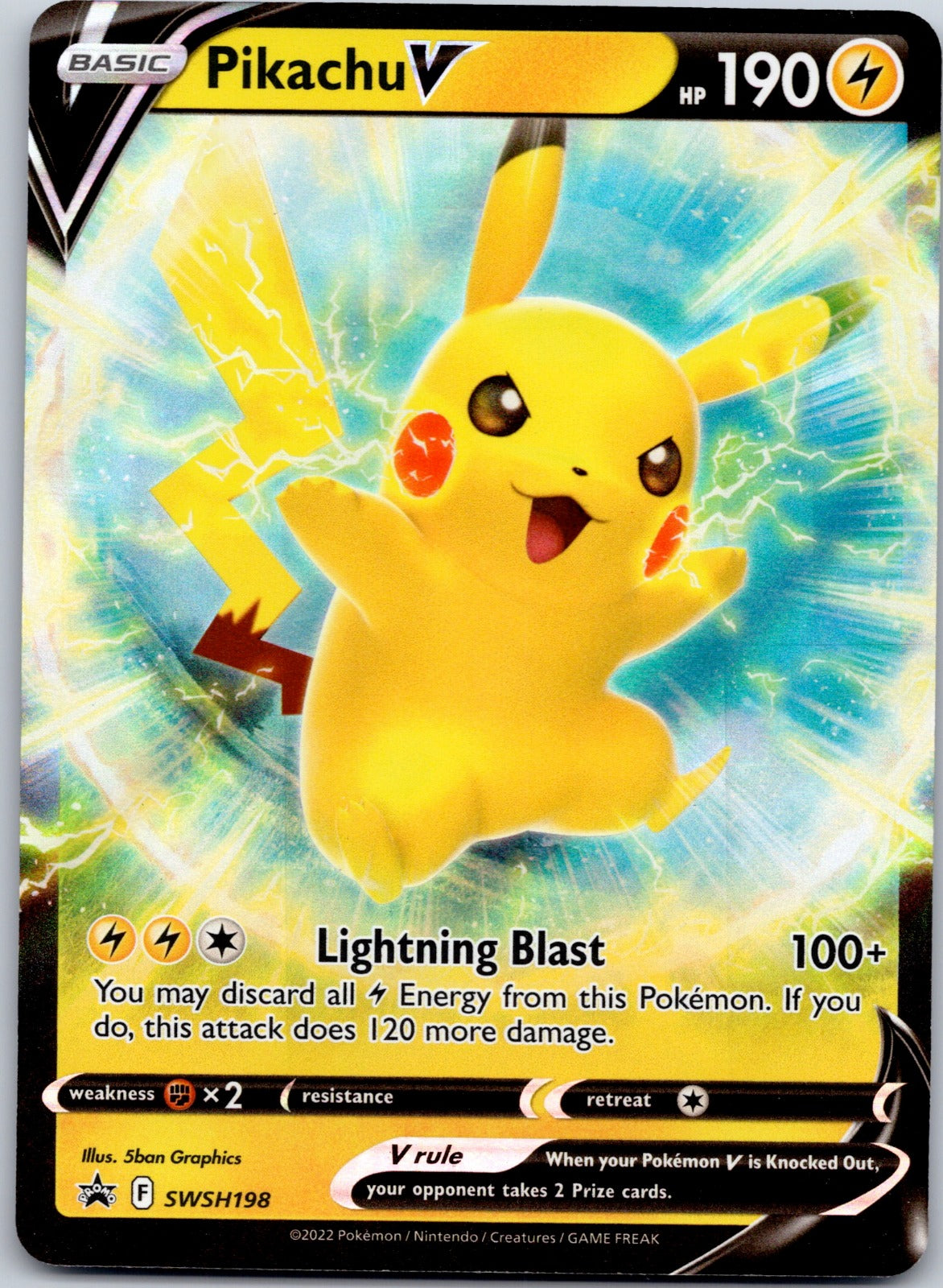 Pikachu V SWSH198 SWSH: Sword & Shield Promo Cards (Saki Hayashiro)