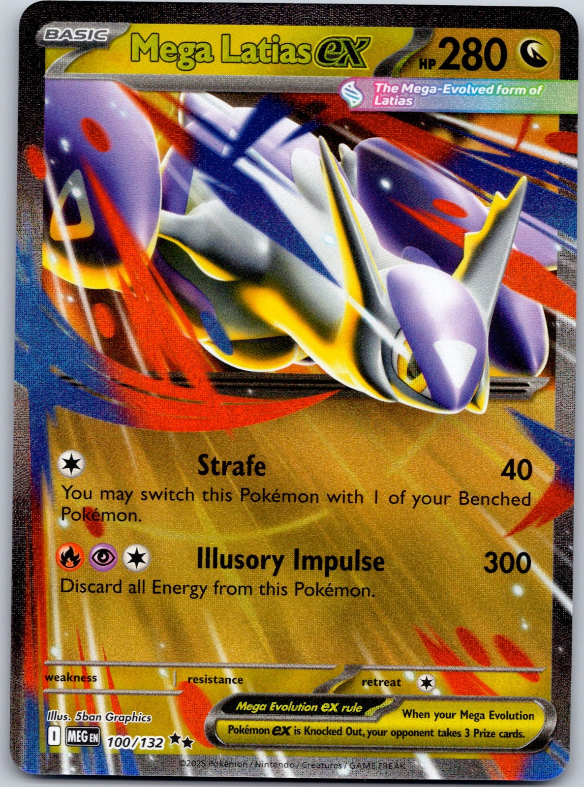 Mega Latias ex 100/132 ME01: Mega Evolution (5ban Graphics)