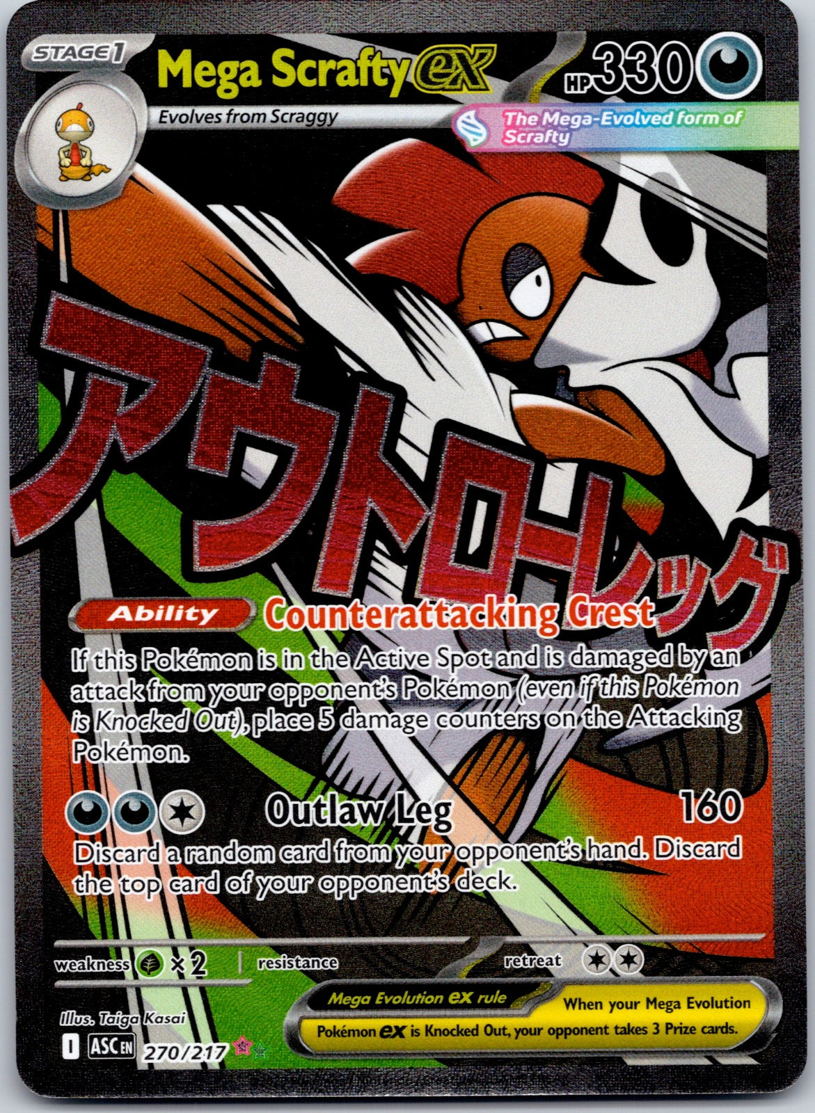 Mega Scrafty ex 270/217 ME: Ascended Heroes (5ban Graphics)