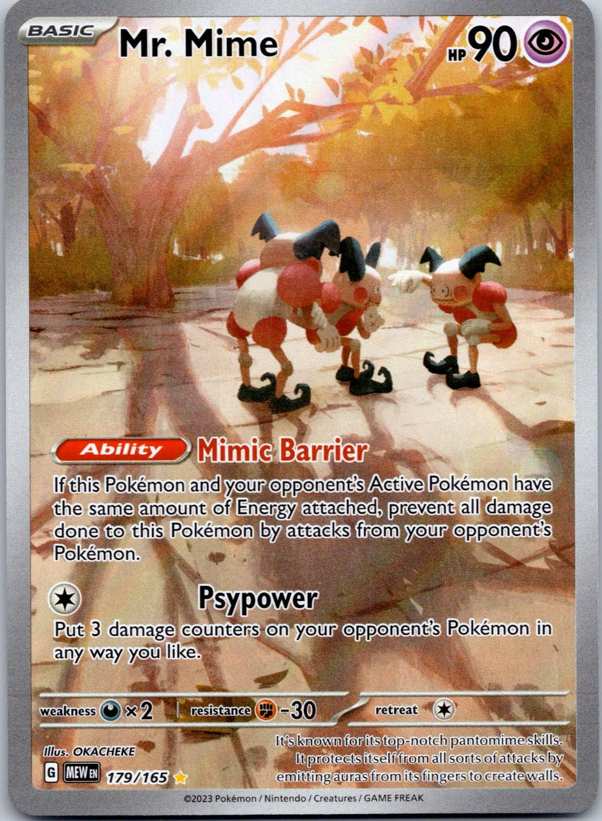 Mr. Mime 179/165 SV: Scarlet & Violet 151 (OKACHEKE)