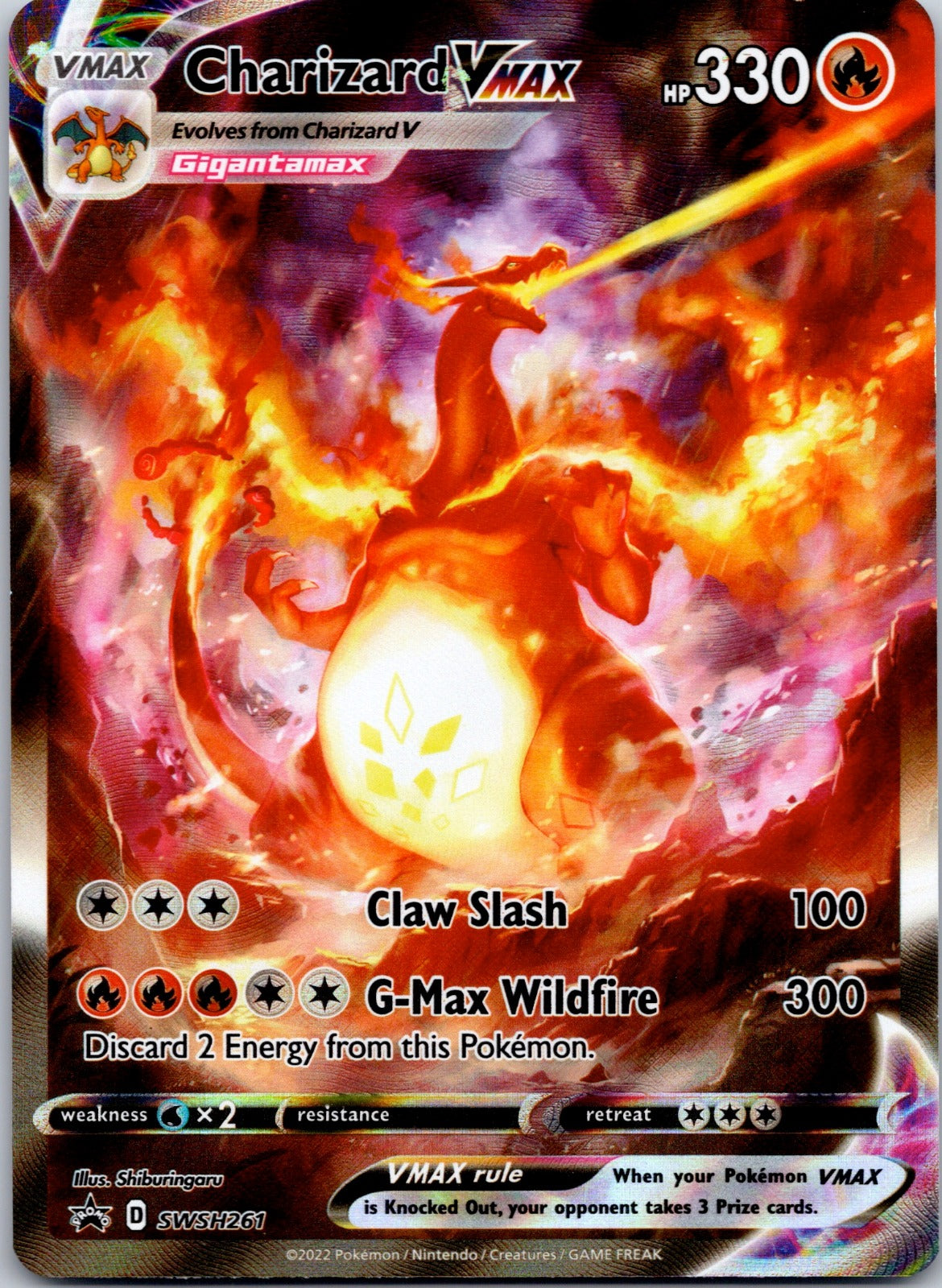 Charizard VMAX SWSH261 SWSH: Sword & Shield Promo Cards (Shiburingaru)