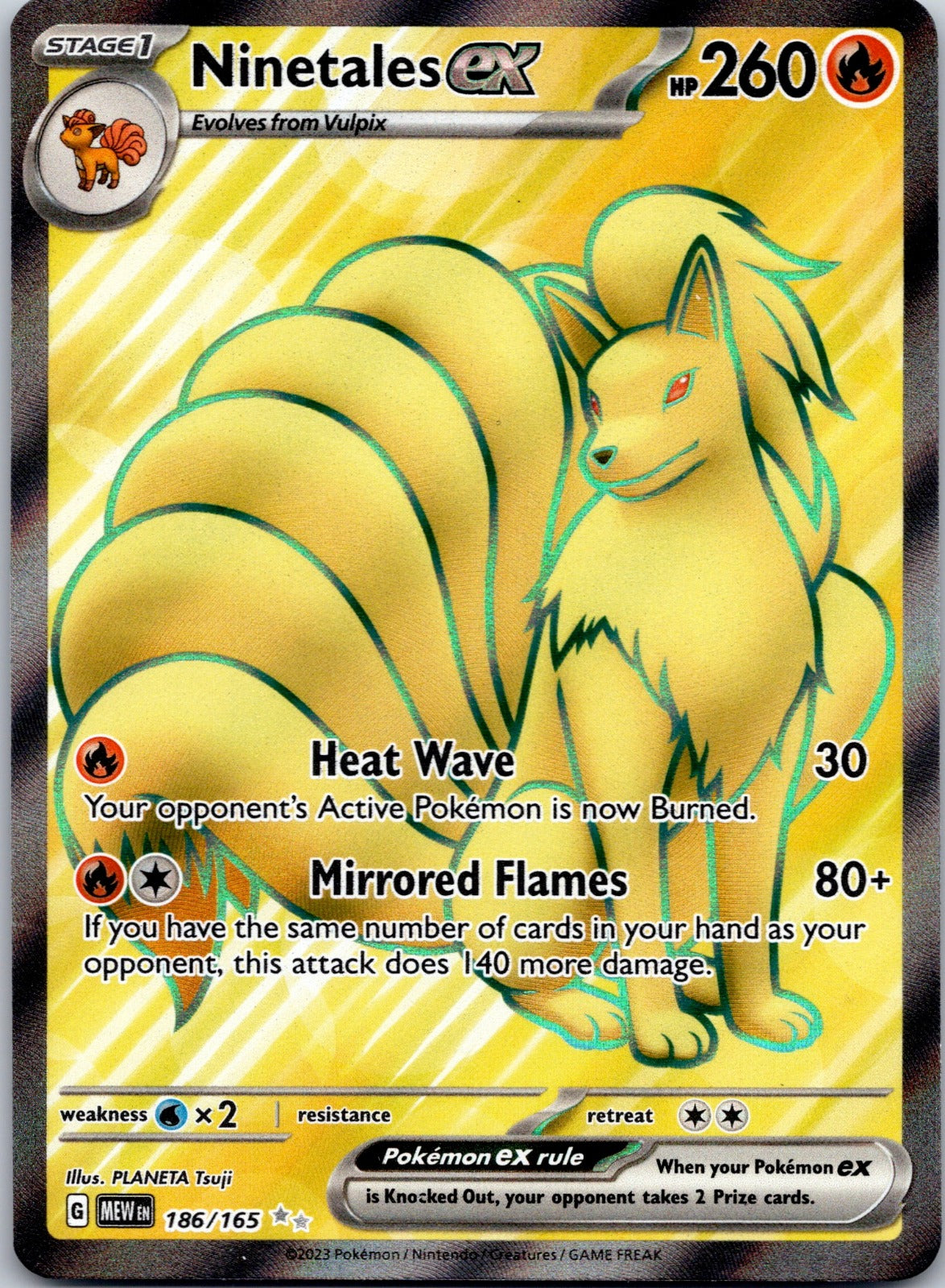 Ninetales ex 186/165 SV: Scarlet & Violet 151 (kawayoo)