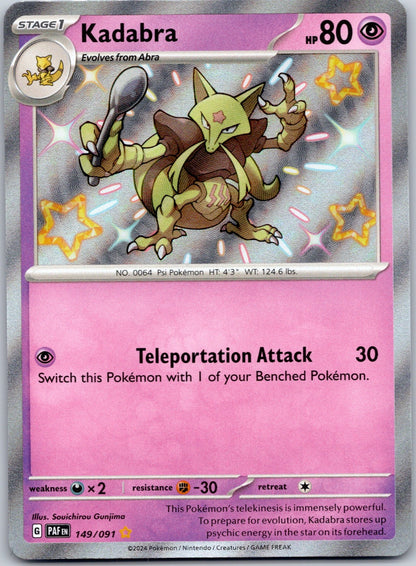 Kadabra 149/091 SV: Paldean Fates (Souichirou Gunjima)